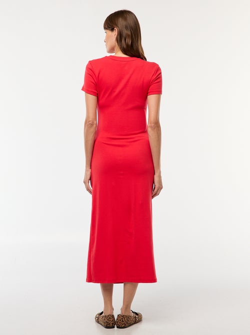 Robe de maternité longue moulante - Kiabi