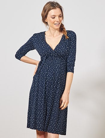 Robe de maternité trapèze - Kiabi