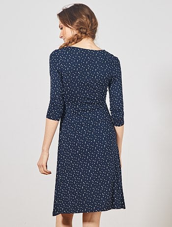 Robe de maternité trapèze - Kiabi