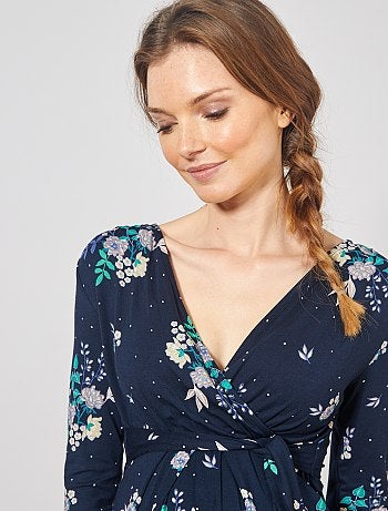 Robe de maternité trapèze - Kiabi