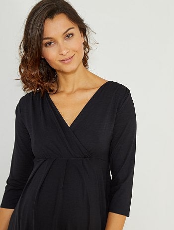 Robe de maternité trapèze - Kiabi