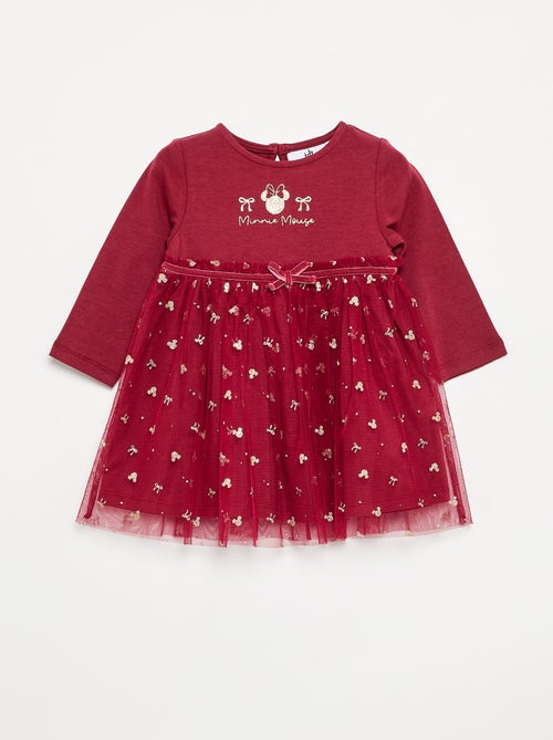 Robe de Noël avec bas en tulle 'Minnie' 'Disney' - Kiabi