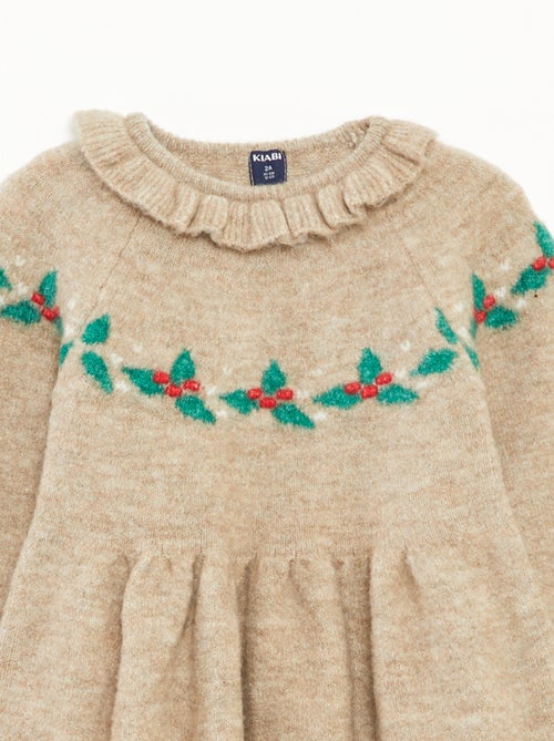 Robe de Noël avec collerette - Kiabi