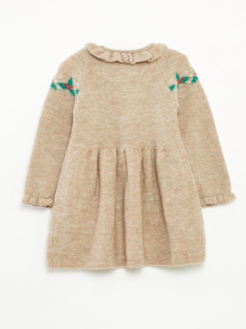 Robe de Noël avec collerette - Kiabi