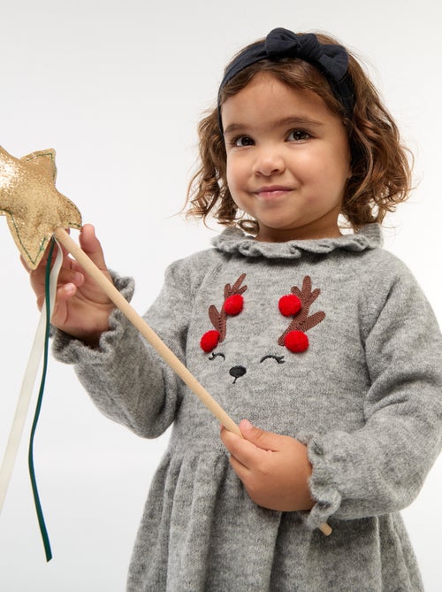 Robe de Noël avec collerette - Kiabi