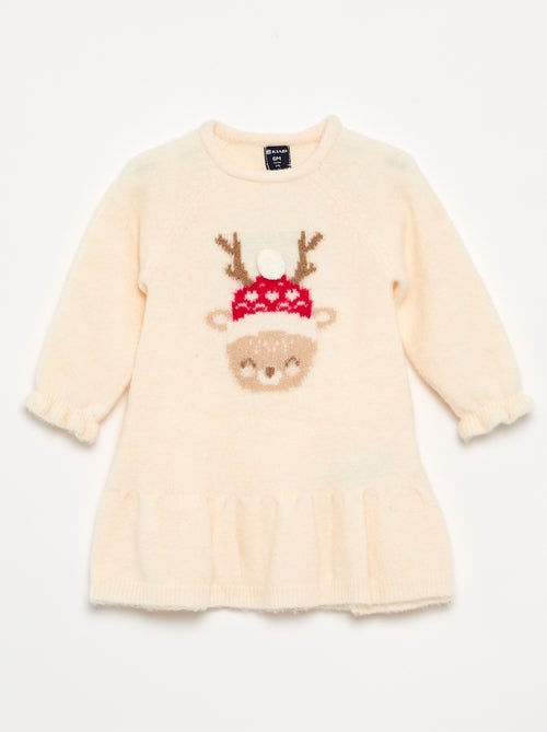 Robe de Noël en maille tricot - Kiabi