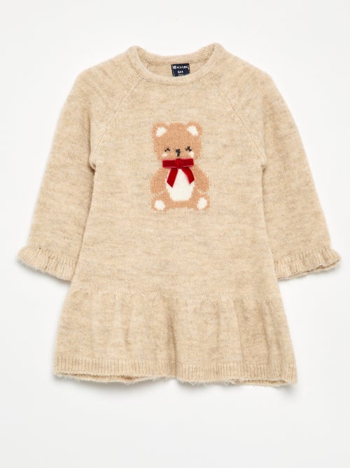 Robe de Noël en maille tricotée - Kiabi