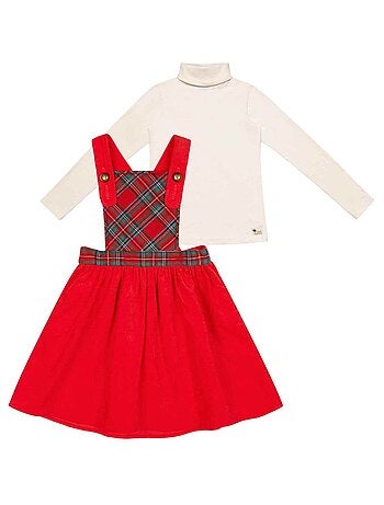 Robe de Noël Tartan & Col Roulé - 'LA FAUTE A VOLTAIRE'