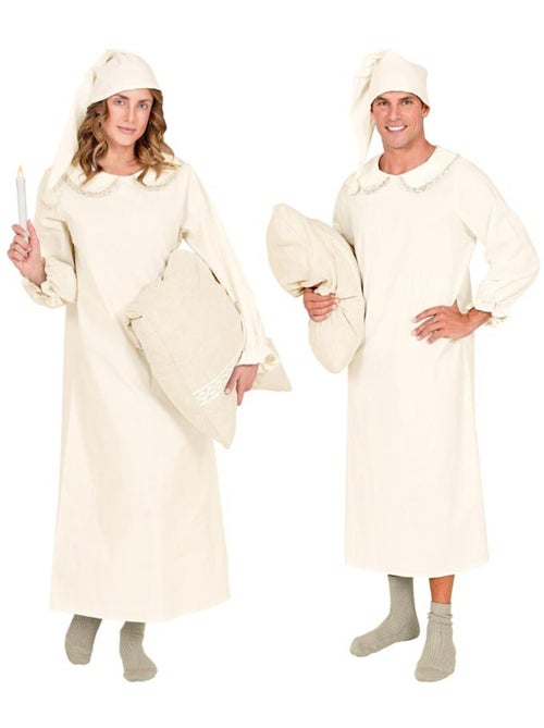 Robe de nuit vintage avec chapeau - Kiabi