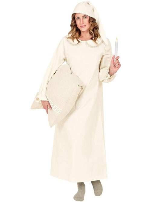 Robe de nuit vintage avec chapeau - Kiabi