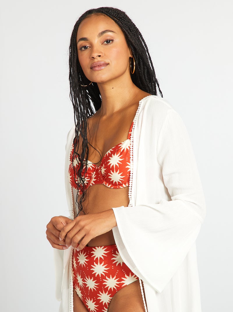 Robe de plage blanc - Kiabi