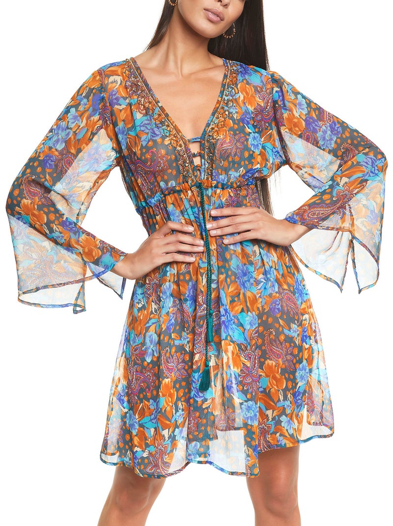Robe de plage Costa Rica Bleu marine - Kiabi