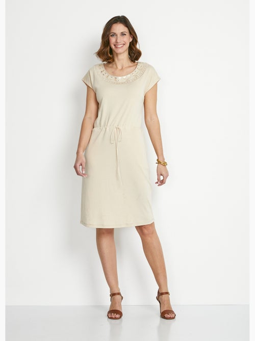 Robe de plage courte manches kimono - Afibel - Kiabi