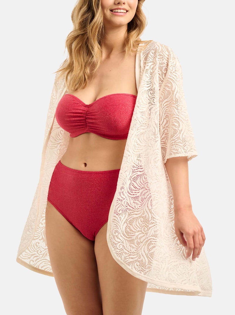 Robe de Plage Cover Up Sans Complexe Ivoire - Kiabi