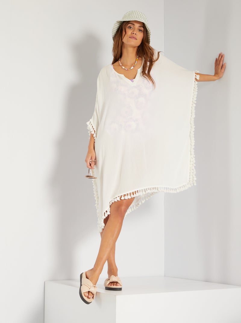 Robe de plage Ecru - Kiabi
