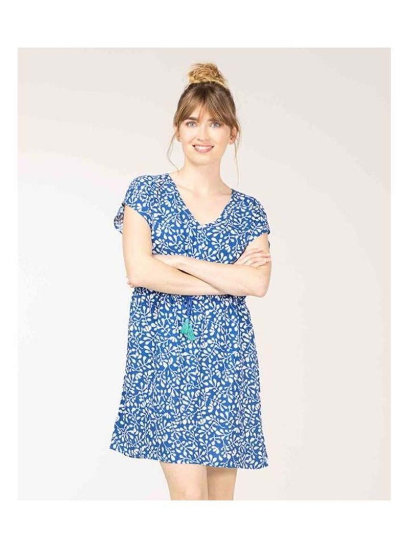 Robe de plage Femme bleu Blanc - Kiabi