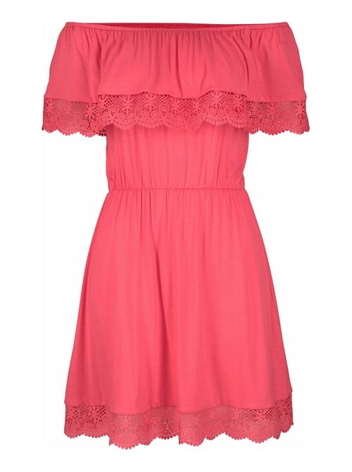 Robe de plage Holly corail - Kiabi