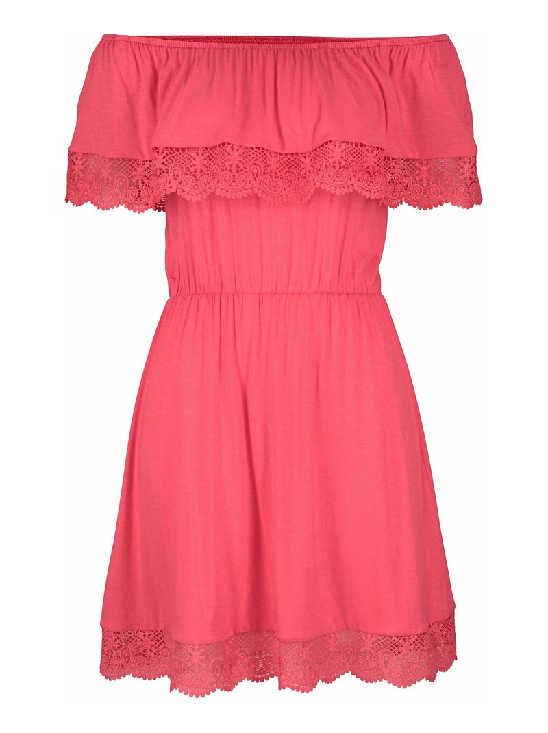 Robe de plage Holly corail Orange corail - Kiabi