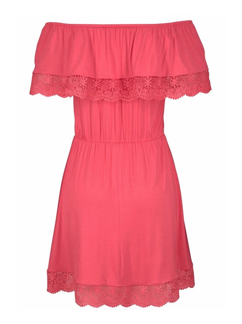 Robe de plage Holly corail - Kiabi