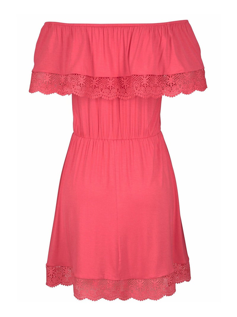 Robe de plage Holly corail Orange corail - Kiabi