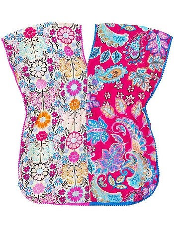 Robe de Plage Imprimé Fleurs Hawaï BALI - La Faute à Voltaire