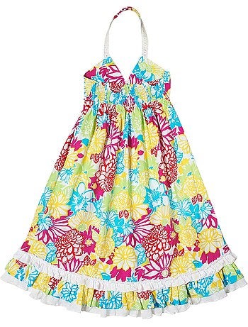 Robe de Plage Jersey Fleuri EUGENIE - La Faute à Voltaire