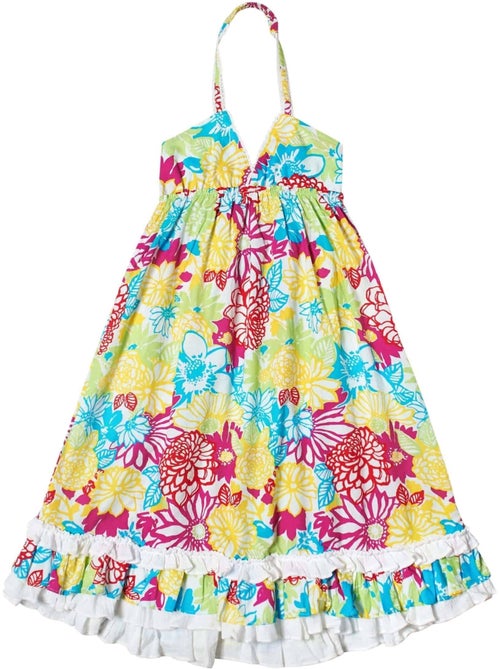 Robe de Plage  Jersey Fleuri   EUGENIE - La Faute à Voltaire - Kiabi