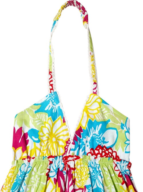 Robe de Plage Longue   Jersey Fleuri   EUGENIE - La Faute à Voltaire - Kiabi