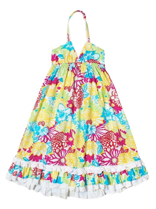 Robe de Plage Longue   Jersey Fleuri   EUGENIE - La Faute à Voltaire - Kiabi