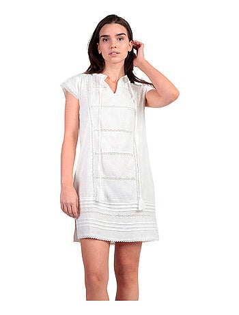 Robe de plage manches courtes Milos