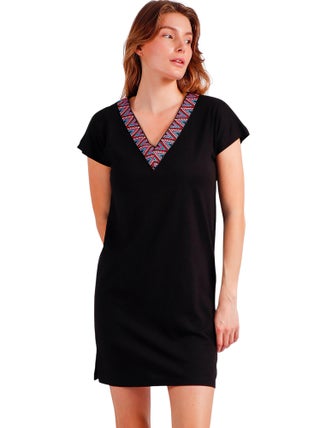 Robe de plage manches courtes Sailor Club