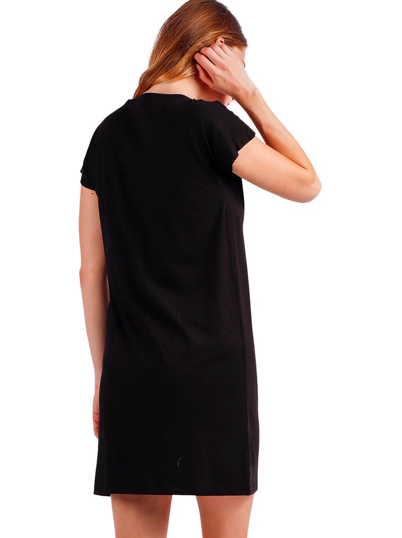 Robe de plage manches courtes Sailor Club Noir - Kiabi