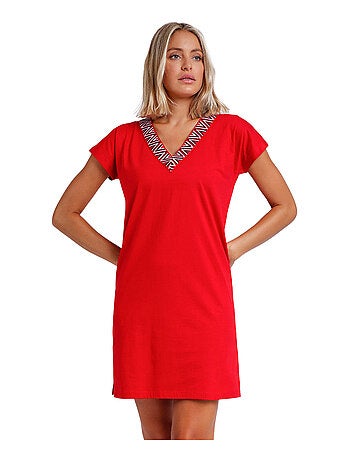 Robe de plage manches courtes Sailor Club