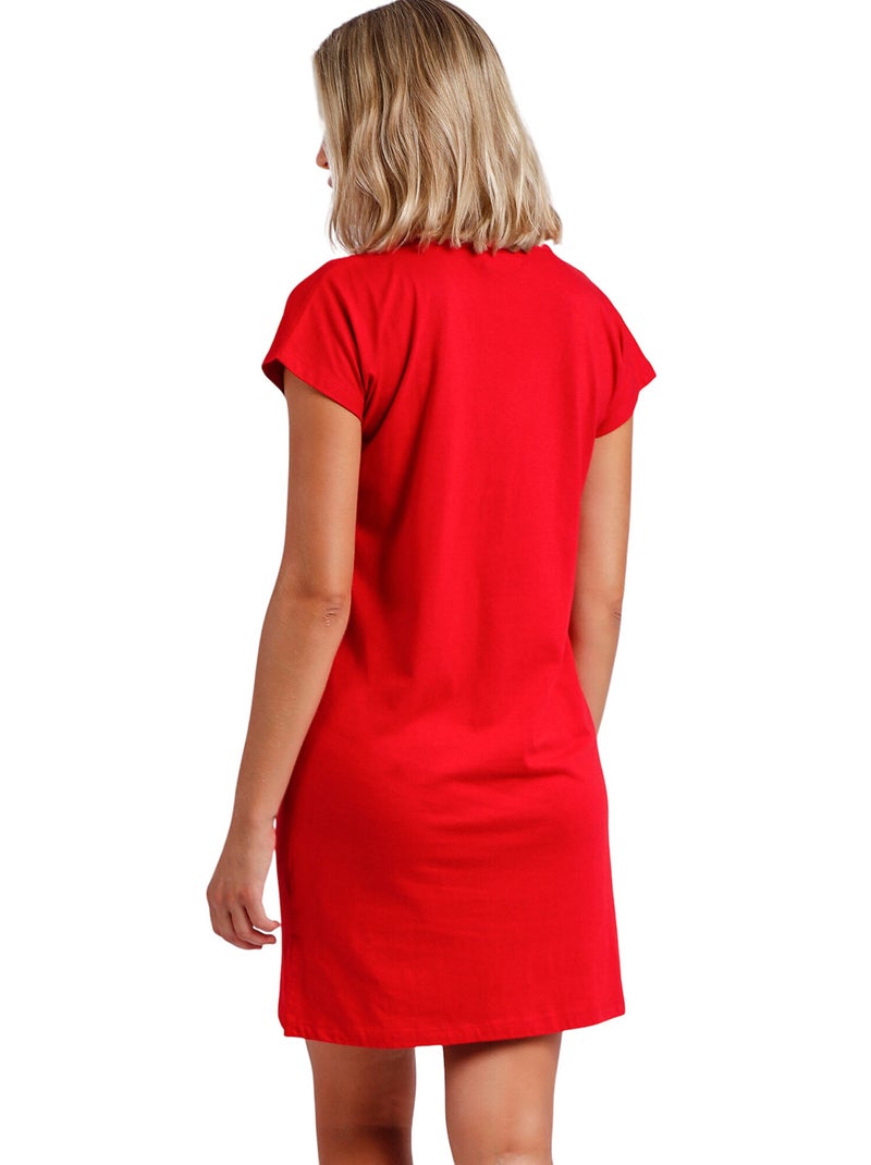 Robe de plage manches courtes Sailor Club Rouge - Kiabi