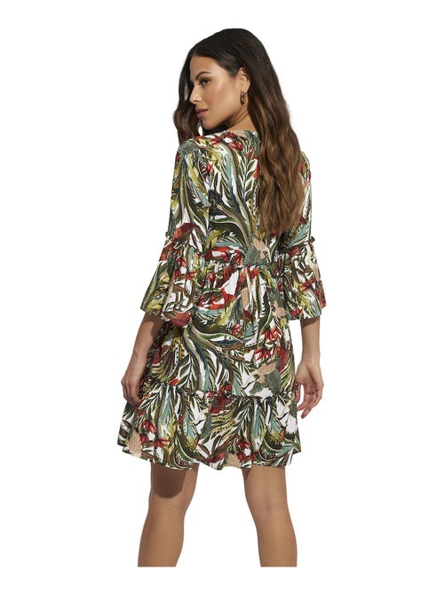 Robe de plage manches trois-quarts Galapagos - Kiabi