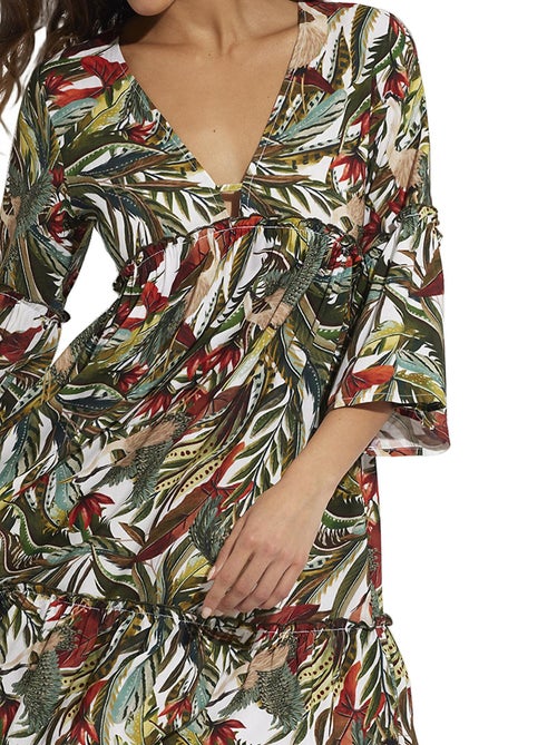 Robe de plage manches trois-quarts Galapagos - Kiabi