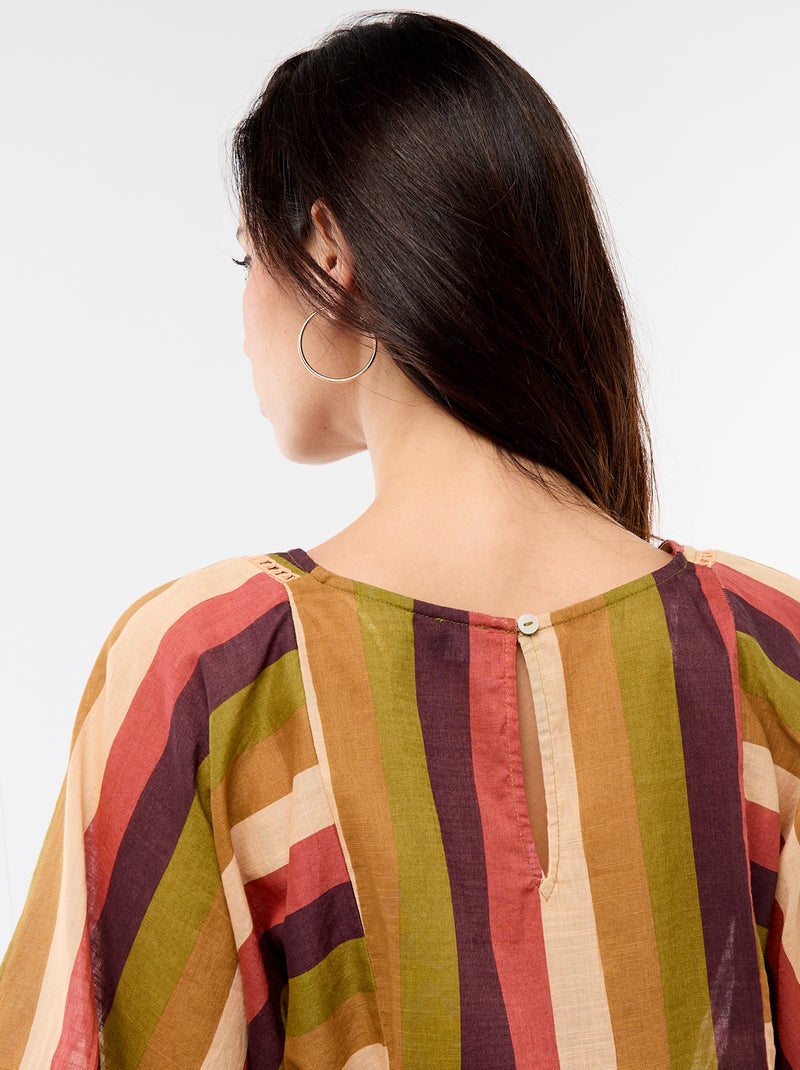 Robe de plage mi-longue Marron - Kiabi