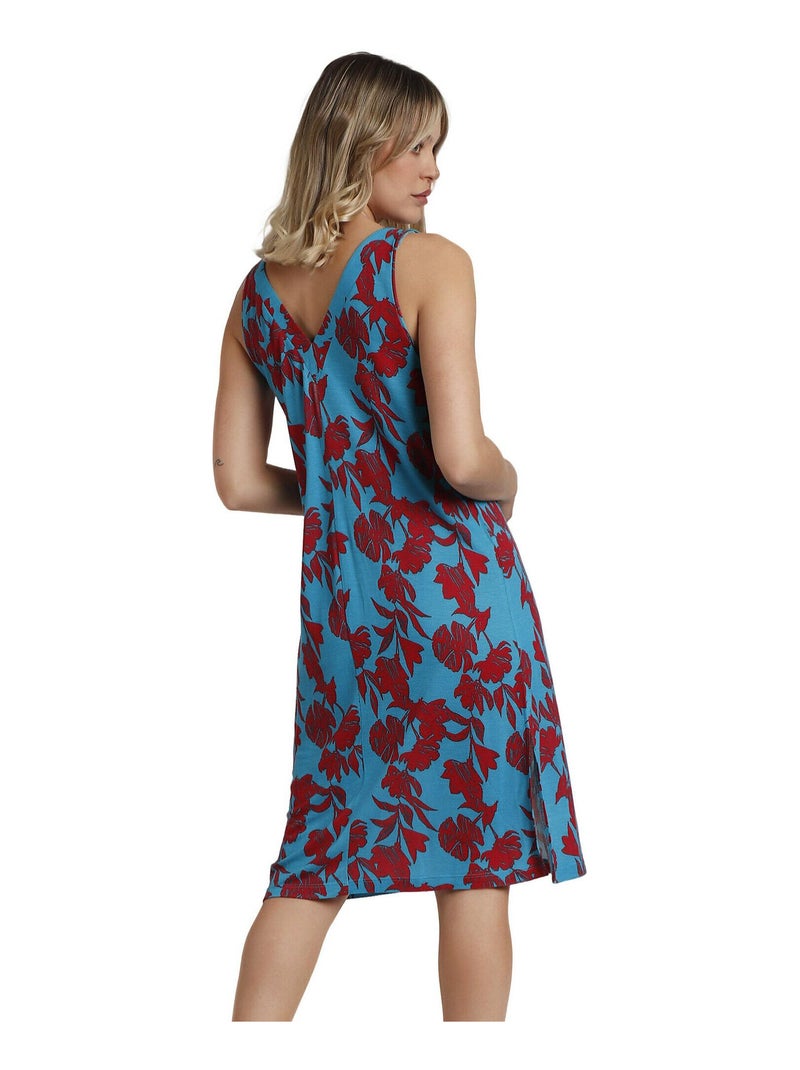 Robe de plage sans manches Waves Bleu turquoise - Kiabi