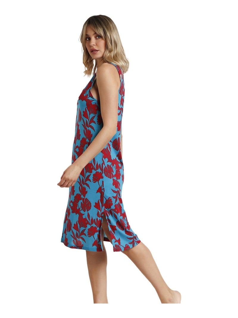 Robe de plage sans manches Waves Bleu turquoise - Kiabi