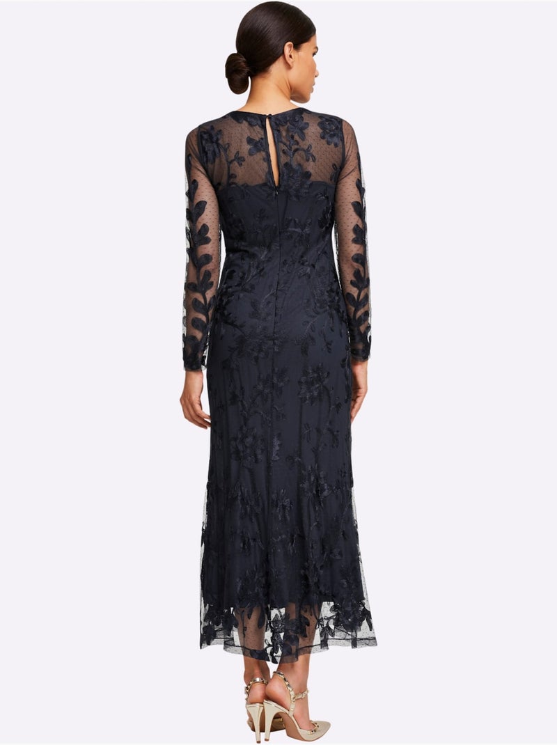 Robe de soirée - taille standard - helline Bleu marine - Kiabi