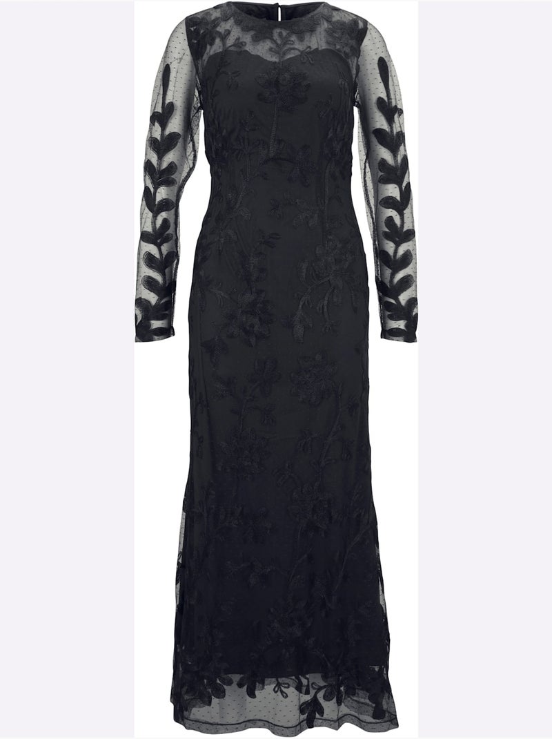 Robe de soirée - taille standard - helline Bleu marine - Kiabi