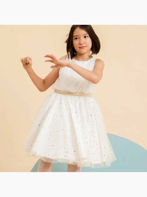 Robe de Soirée   en Tulle & Paillettes   HEPBURN - La Faute à Voltaire - Kiabi