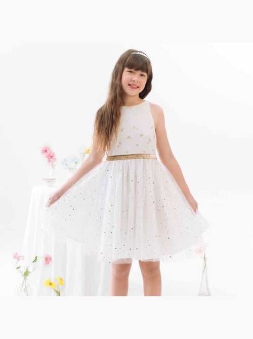 Robe de Soirée   et Détails s en Lin et Tulle  HEPBURN - La Faute à Voltaire - Kiabi