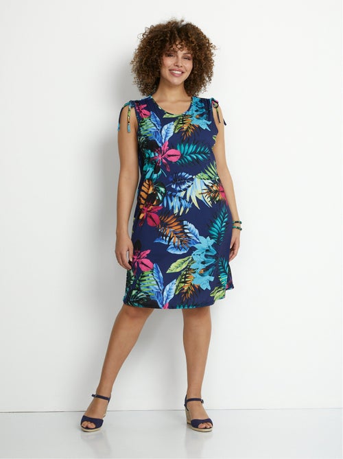 Robe débardeur courte imprimé tropical - AFIBEL - Kiabi