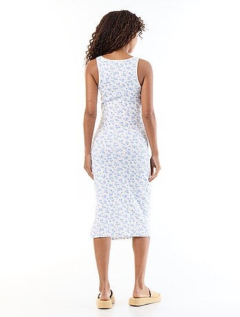 Robe débardeur de maternité en rib