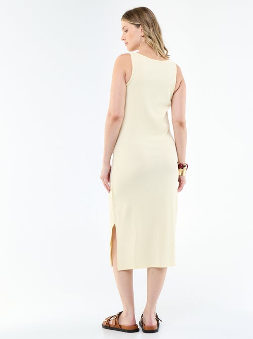 Robe débardeur de maternité en rib - Kiabi