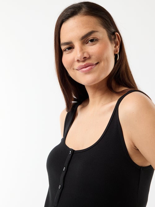 Robe débardeur de maternité en rib - Kiabi