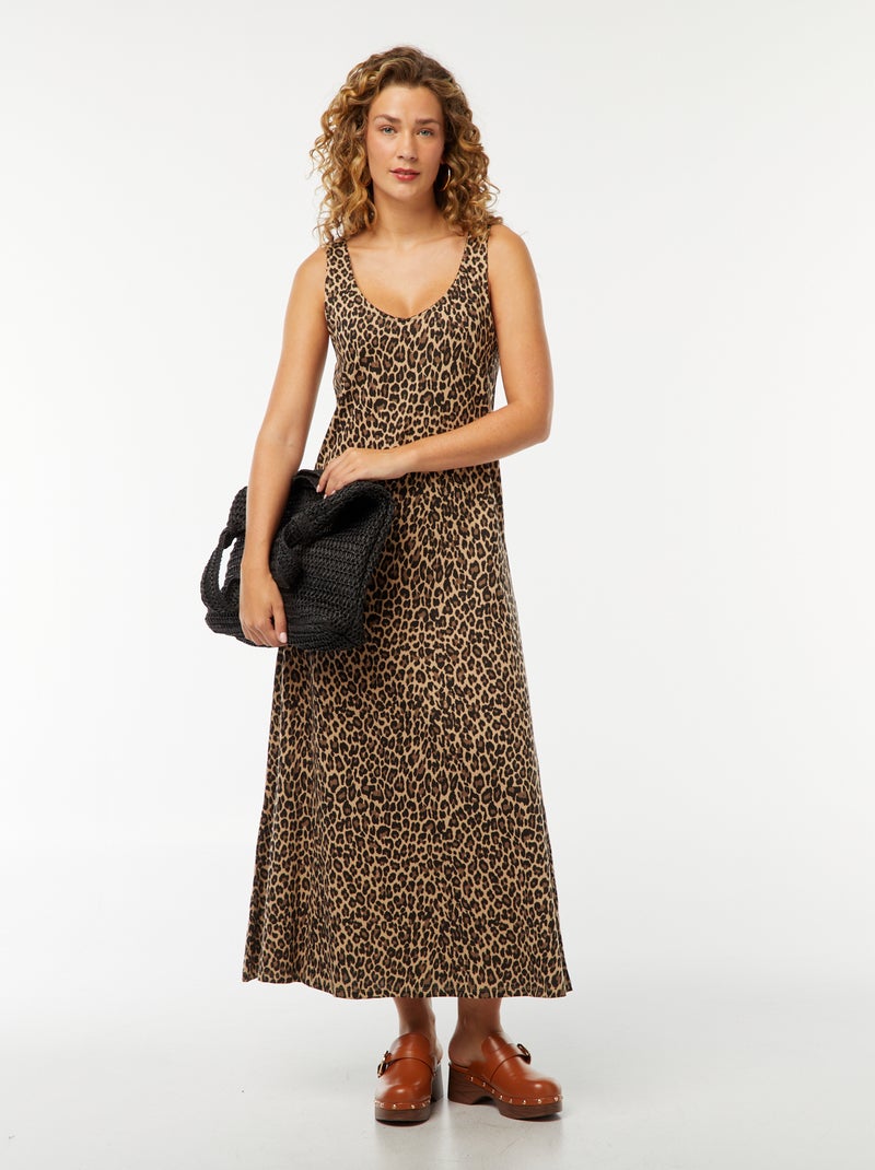 Robe débardeur longue Beige - Kiabi