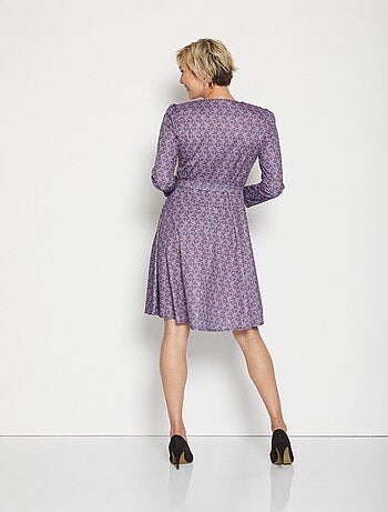Robe décolleté croisé effet cache-coeur