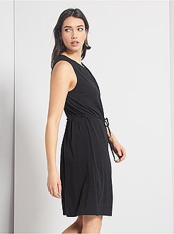 Robe décolleté goutte - Kiabi